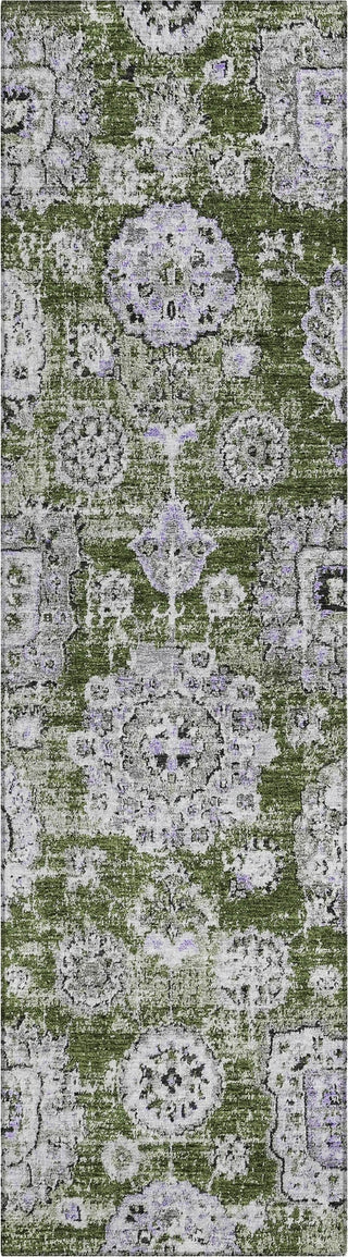 Piper Looms Chantille Floral ACN634 Olive Area Rug