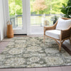 Piper Looms Chantille Floral ACN634 Taupe Area Rug