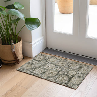 Piper Looms Chantille Floral ACN634 Taupe Area Rug