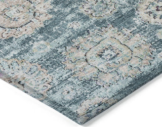 Piper Looms Chantille Floral ACN634 Teal Area Rug