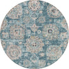 Piper Looms Chantille Floral ACN634 Teal Area Rug