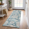 Piper Looms Chantille Floral ACN634 Teal Area Rug