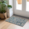 Piper Looms Chantille Floral ACN634 Teal Area Rug