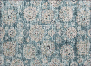 Piper Looms Chantille Floral ACN634 Teal Area Rug