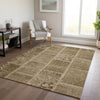 Piper Looms Chantille Patchwork ACN635 Brown Area Rug Lifestyle Image Feature