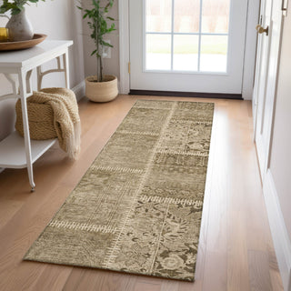 Piper Looms Chantille Patchwork ACN635 Brown Area Rug