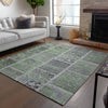 Piper Looms Chantille Patchwork ACN635 Green Area Rug