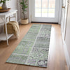 Piper Looms Chantille Patchwork ACN635 Green Area Rug