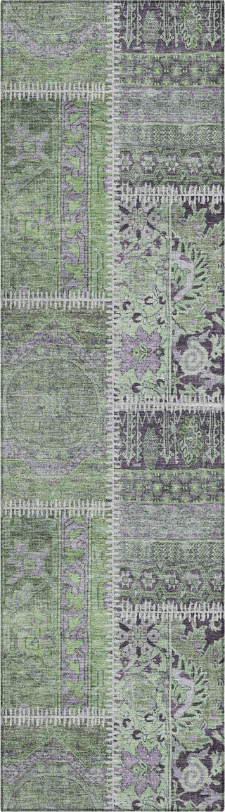 Piper Looms Chantille Patchwork ACN635 Green Area Rug