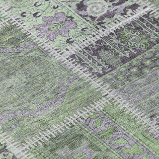 Piper Looms Chantille Patchwork ACN635 Green Area Rug