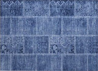 Piper Looms Chantille Patchwork ACN635 Navy Area Rug