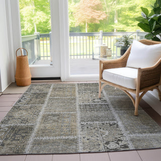 Piper Looms Chantille Patchwork ACN635 Taupe Area Rug