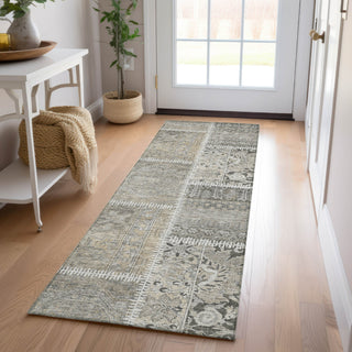 Piper Looms Chantille Patchwork ACN635 Taupe Area Rug