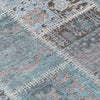 Piper Looms Chantille Patchwork ACN635 Teal Area Rug