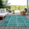 Piper Looms Chantille Patchwork ACN635 Turquoise Area Rug
