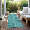 Piper Looms Chantille Patchwork ACN635 Turquoise Area Rug