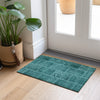 Piper Looms Chantille Patchwork ACN635 Turquoise Area Rug