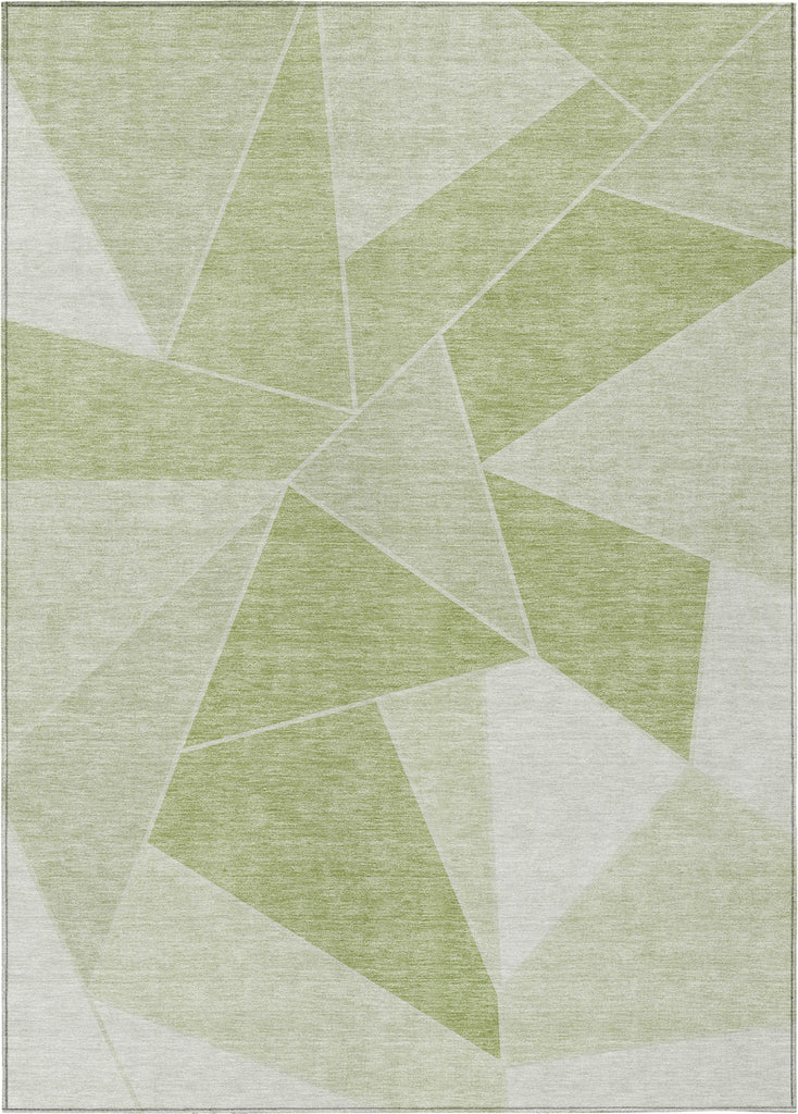 Piper Looms Chantille Geometric ACN636 Aloe Area Rug