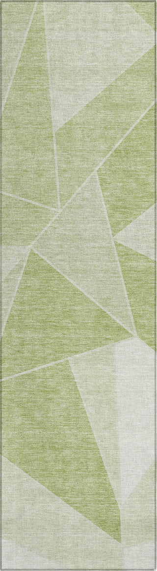 Piper Looms Chantille Geometric ACN636 Aloe Area Rug