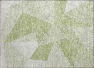 Piper Looms Chantille Geometric ACN636 Aloe Area Rug