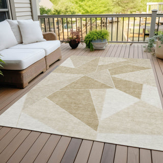 Piper Looms Chantille Geometric ACN636 Beige Area Rug