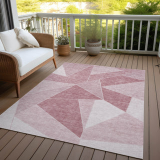 Piper Looms Chantille Geometric ACN636 Blush Area Rug