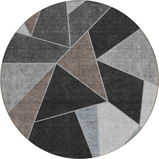 Piper Looms Chantille Geometric ACN636 Chocolate Area Rug