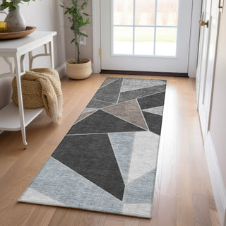 Piper Looms Chantille Geometric ACN636 Chocolate Area Rug