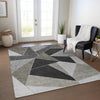 Piper Looms Chantille Geometric ACN636 Coffee Area Rug Lifestyle Image Feature