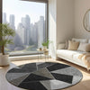 Piper Looms Chantille Geometric ACN636 Coffee Area Rug