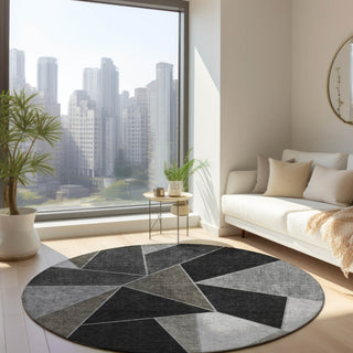 Piper Looms Chantille Geometric ACN636 Coffee Area Rug