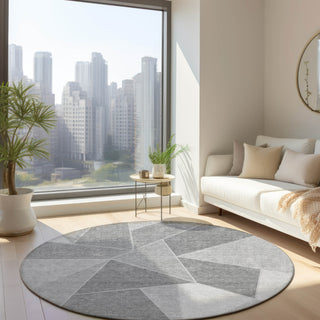 Piper Looms Chantille Geometric ACN636 Gray Area Rug