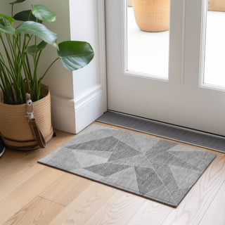 Piper Looms Chantille Geometric ACN636 Gray Area Rug