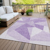 Piper Looms Chantille Geometric ACN636 Lilac Area Rug