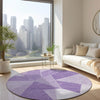 Piper Looms Chantille Geometric ACN636 Lilac Area Rug