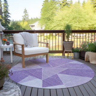 Piper Looms Chantille Geometric ACN636 Lilac Area Rug