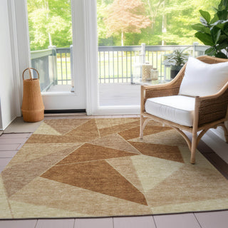 Piper Looms Chantille Geometric ACN636 Paprika Area Rug