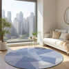 Piper Looms Chantille Geometric ACN636 Sky Area Rug