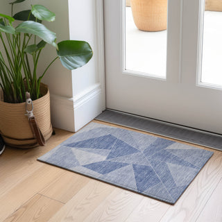 Piper Looms Chantille Geometric ACN636 Sky Area Rug