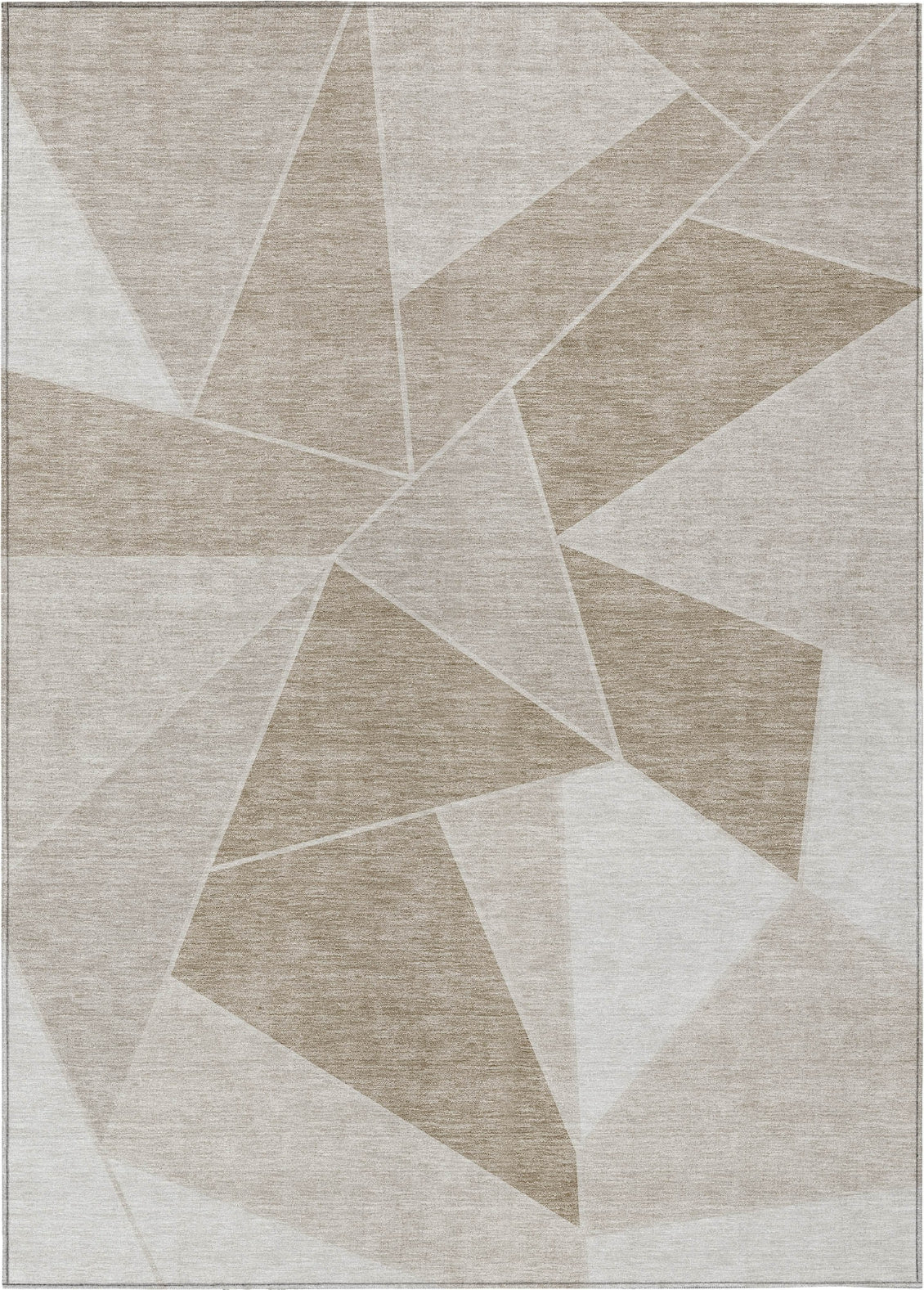 Piper Looms Chantille Geometric ACN636 Taupe Area Rug