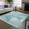 Piper Looms Chantille Geometric ACN636 Teal Area Rug