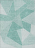 Piper Looms Chantille Geometric ACN636 Teal Area Rug