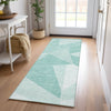 Piper Looms Chantille Geometric ACN636 Teal Area Rug