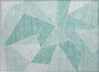 Piper Looms Chantille Geometric ACN636 Teal Area Rug