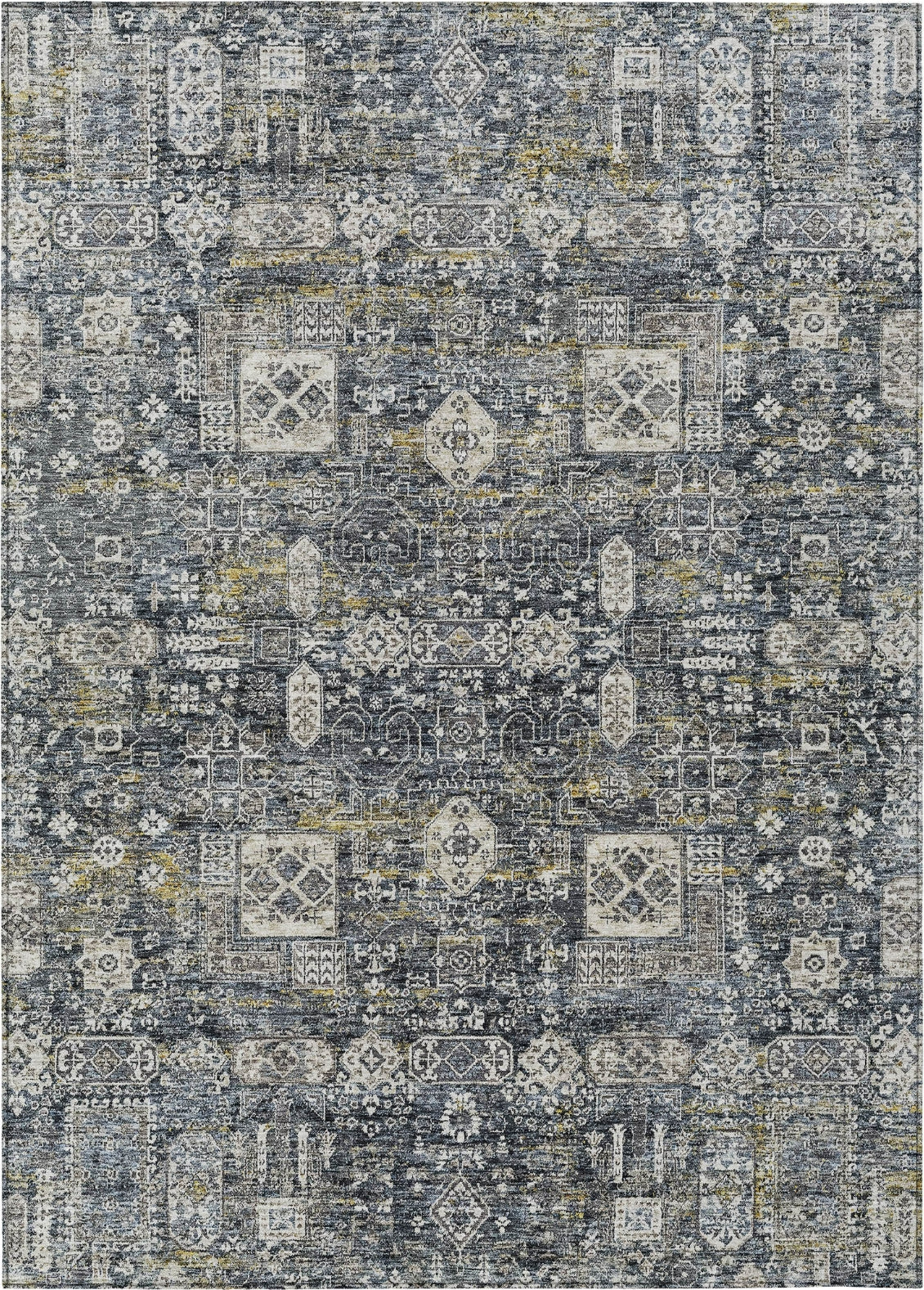 Piper Looms Chantille Panel ACN637 Charcoal Area Rug