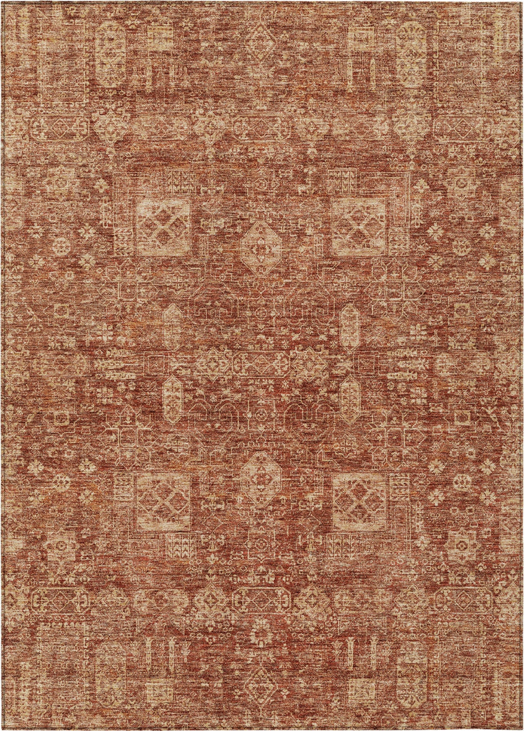 Piper Looms Chantille Panel ACN637 Paprika Area Rug