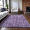 Piper Looms Chantille Panel ACN637 Purple Area Rug Lifestyle Image Feature