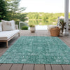 Piper Looms Chantille Panel ACN637 Teal Area Rug