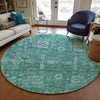 Piper Looms Chantille Panel ACN637 Teal Area Rug