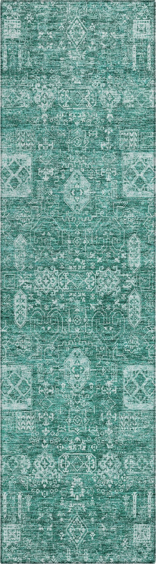 Piper Looms Chantille Panel ACN637 Teal Area Rug